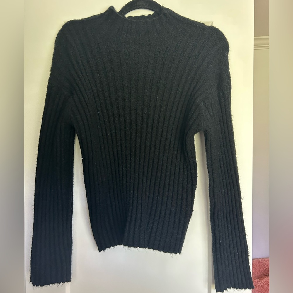 Boutique black mock neck sweater